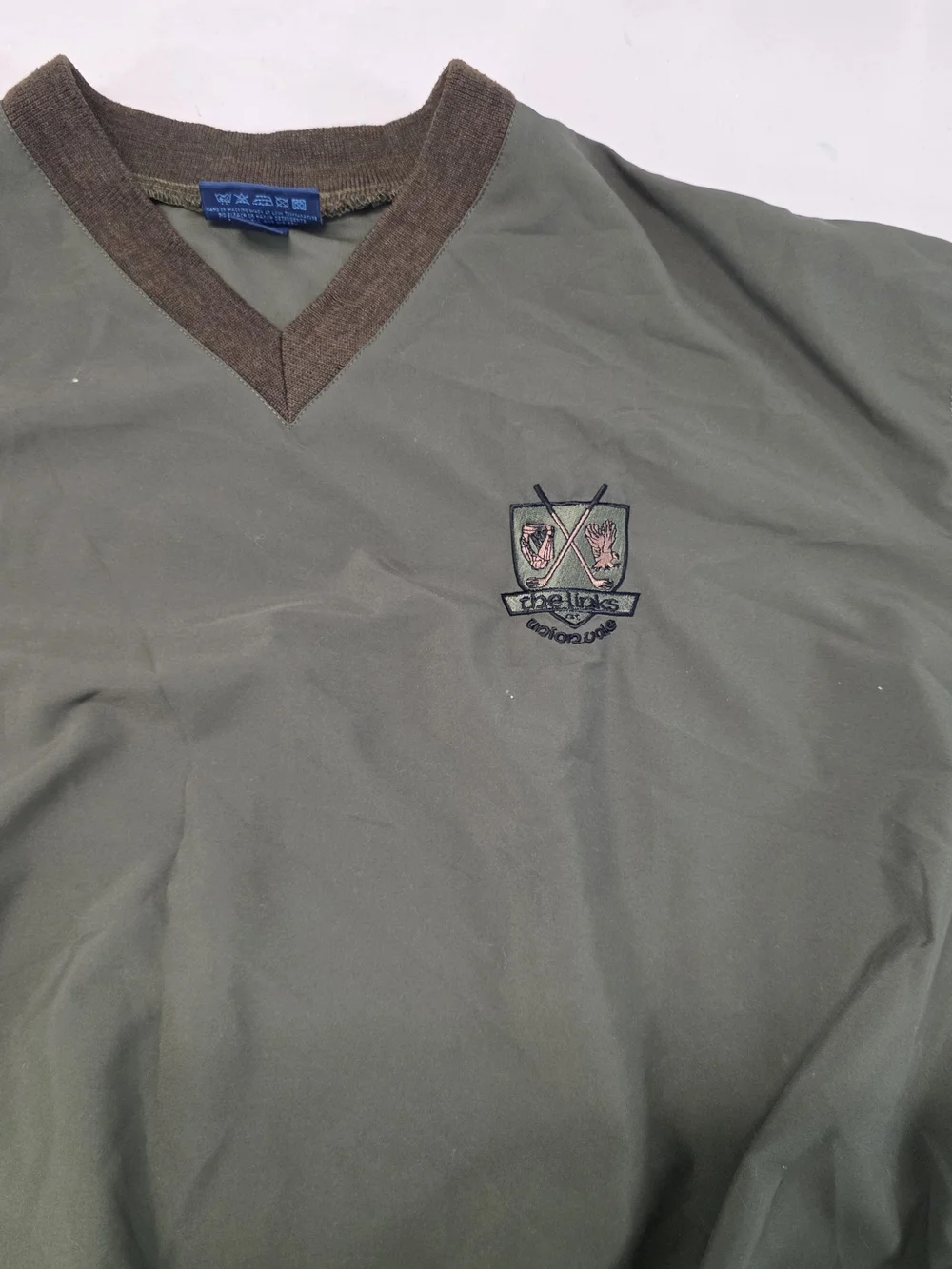 Sunderland of Scotland Golf Pullover Mens Large V-Neck Green The Links Made USA
